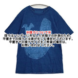 45R/45rpm インディゴ くじら サイズ3 コットン 半袖Ｔシャツ カットソー ネイビー レディース フォーティーファイブアールピーエム【中古】6-0810S◎
