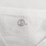 45R/45rpm Vネック サイズ3 コットン 半袖Ｔシャツ カットソー ホワイト レディース フォーティーファイブアールピーエム【中古】6-0810S◎