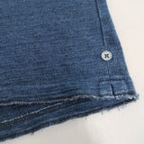 umii 908/45R/45rpm インディゴ クジラ刺繍 ポコちゃん ポロシャツ ネイビー レディース ウミフォーティーファイブアールピーエム【中古】6-0810S◎
