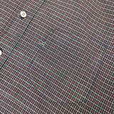 45R/45rpm チェック インディゴ 長袖シャツ ワインレッド ネイビー レディース フォーティーファイブアールピーエム【中古】6-1004M∞