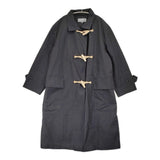 MARGARET HOWELL DENSE COTTON POPLIN 定価132000円 578-5112001 サイズ2 ライナーベスト付き コート 25SS ブラック レディース マーガレットハウエル【中古】6-0814T♪