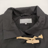 MARGARET HOWELL DENSE COTTON POPLIN 定価132000円 578-5112001 サイズ2 ライナーベスト付き コート 25SS ブラック レディース マーガレットハウエル【中古】6-0814T♪