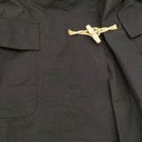 MARGARET HOWELL DENSE COTTON POPLIN 定価132000円 578-5112001 サイズ2 ライナーベスト付き コート 25SS ブラック レディース マーガレットハウエル【中古】6-0814T♪