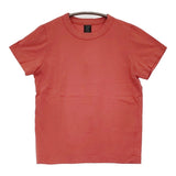 homspun 天竺半袖Tシャツ サイズM 261-6271 コットン 日本製 半袖Ｔシャツ カットソー バーミリオン 朱色 レッド レディース ホームスパン【中古】6-0811S♪