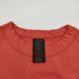 homspun 天竺半袖Tシャツ サイズM 261-6271 コットン 日本製 半袖Ｔシャツ カットソー バーミリオン 朱色 レッド レディース ホームスパン【中古】6-0811S♪