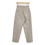 UNITED ARROWS ワンタック センタープレス シャンブレー テーパード パンツ ベージュ レディース ユナイテッドアローズ【中古】6-1004G∞