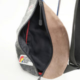DUFFER/HARRIS TWEED MOUNTAIN CRAFT ウール 牛革 ショルダーバッグ グレー ブラウン ブルー メンズ ダファー/ハリスツイード【中古】6-0911T◎