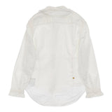 45R/45rpm 薄オックスのアニーシャツ サイズ2 定価57200円 ブラウス シャツ ホワイト レディース フォーティーファイブアールピーエム【中古】6-0814M♪