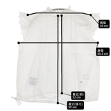 45R/45rpm インドカディdeカットワークTシャツ 定価42900円 サイズ2 ノースリーブ ブラウス シャツ ホワイト レディース フォーティーファイブアールピーエム【中古】6-0810S◎
