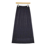 URBAN RESEARCH Sonny Label マイクロプリーツイージースカート ドット柄 ロングスカート 26SS ブラック レディース アーバンリサーチサニーレーベル【中古】6-0930M∞