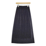 URBAN RESEARCH Sonny Label マイクロプリーツイージースカート ドット柄 ロングスカート 26SS ブラック レディース アーバンリサーチサニーレーベル【中古】6-0930M∞
