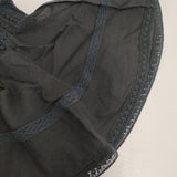 FANAKA 新品 半袖レース切替2WAYブラウス 定価14300円 261-2012 ブラウス シャツ ブラック ネイビー レディース ファナカ【中古】6-0817S◎