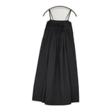 BEAUTY&YOUTH UNITED ARROWS 25SS ナイロンコットン バックホール キャミワンピース 2WAY 定価15950円 1626-162-4513 ワンピース ブラック レディース ビューティアンドユース【中古】6-0905S◎
