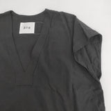 ata アタ Vネック CLASKA 4211-0878 ワンピース ブラック レディース【中古】6-0817S◎