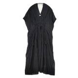 URBAN RESEARCH DOORS 26SS ピンタックギャザーワンピース 定価16500円 DR26230-2060606 ワンピース ブラック レディース アーバンリサーチドアーズ【中古】6-0817S◎