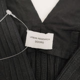 URBAN RESEARCH DOORS 26SS ピンタックギャザーワンピース 定価16500円 DR26230-2060606 ワンピース ブラック レディース アーバンリサーチドアーズ【中古】6-0817S◎