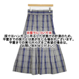 Scye 先染高密度チェックマキシレングススカート 1219-91064 ロングスカート グレー ネイビー レディース サイ【中古】6-1004M∞