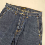 Drawer センターライン コットンインディゴ５Pデニムパンツ 6514-299-1176 サイズ34 デニムパンツ ネイビー レディース ドゥロワー【中古】6-0930G∞