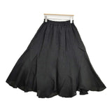 cloth&cross Hug O War リネン サイズ1 ロングスカート ブラック レディース クロス＆クロス ハグオーワー【中古】6-1004M∞
