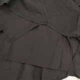cloth&cross Hug O War リネン サイズ1 ロングスカート ブラック レディース クロス＆クロス ハグオーワー【中古】6-1004M∞