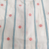 YAB-YUM ストライプ 刺繍 ノースリーブワンピース Mサイズ ワンピース キナリ 多色 レディース ヤブヤム【中古】6-0817S◎