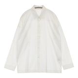 HOMME PLISSE ISSEY MIYAKE JERSEY SHIRT HP46-JJ335 サイズ2 長袖シャツ 24SS ホワイト メンズ オム プリッセ イッセイミヤケ【中古】6-0821M♪