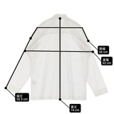 HOMME PLISSE ISSEY MIYAKE JERSEY SHIRT HP46-JJ335 サイズ2 長袖シャツ 24SS ホワイト メンズ オム プリッセ イッセイミヤケ【中古】6-0821M♪