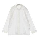 HOMME PLISSE ISSEY MIYAKE バンドカラーシャツ HP36FJ031 サイズ2 長袖シャツ ホワイト メンズ オム プリッセ イッセイミヤケ【中古】6-0821M♪
