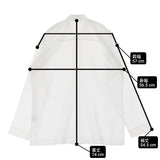 HOMME PLISSE ISSEY MIYAKE バンドカラーシャツ HP36FJ031 サイズ2 長袖シャツ ホワイト メンズ オム プリッセ イッセイミヤケ【中古】6-0821M♪