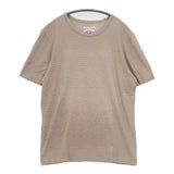 pyjama clothing コットン サイズM ボーダー 半袖 カットソー ブラウン ホワイト レディース ピジャマクロージング【中古】6-0817S◎