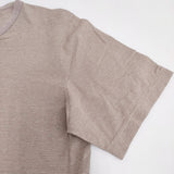 pyjama clothing コットン サイズM ボーダー 半袖 カットソー ブラウン ホワイト レディース ピジャマクロージング【中古】6-0817S◎