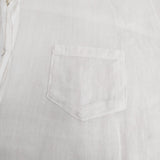 bulle de savon コットンリネン 半袖シャツ ワイドブラウス 03-01-BL-056-14-1 半袖シャツ ホワイト レディース ビュルデサボン【中古】6-0817S◎