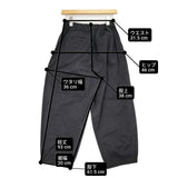 かぐれ コットンクロップドパンツ 定価15400円 GAA4-24M013 イージー クロップドパンツ 25SS ブラック レディース かぐれ/KAGURE【中古】6-0821M♪