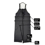 かぐれ 未使用品 リネンサロペット 定価18700円 GAA5-24M019 サロペット 25SS ブラック レディース かぐれ/KAGURE【中古】6-0821M♪