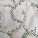 Sally Scott 刺繍 57-45-8024 半袖 ワンピース ライトグレー レディース サリースコット【中古】6-0817S◎