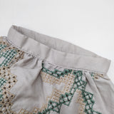 Sally Scott 刺繍 57-45-8024 半袖 ワンピース ライトグレー レディース サリースコット【中古】6-0817S◎
