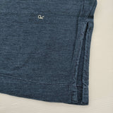 45R/45rpm 天竺のビッグスリットTシャツ ワイド コットン インディゴ サイズ4 Ｔシャツ カットソー ネイビー メンズ フォーティーファイブアールピーエム【中古】6-0814M♪