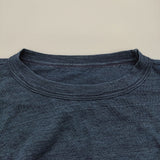 45R/45rpm 天竺のビッグスリットTシャツ ワイド コットン インディゴ サイズ4 Ｔシャツ カットソー ネイビー メンズ フォーティーファイブアールピーエム【中古】6-0814M♪