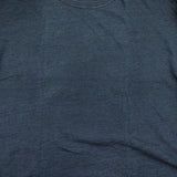 45R/45rpm 天竺のビッグスリットTシャツ ワイド コットン インディゴ 長袖Ｔシャツ カットソー ロンＴ ネイビー レディース フォーティーファイブアールピーエム【中古】6-0814M♪
