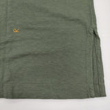 45R/45rpm 天竺のビッグスリットTシャツ ワイド コットン Ｔシャツ カットソー カーキ レディース フォーティーファイブアールピーエム【中古】6-0814M♪