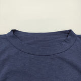 45R/45rpm 天竺のビッグスリットTシャツ ワイド コットン Ｔシャツ カットソー ネイビー レディース フォーティーファイブアールピーエム【中古】6-0814M♪