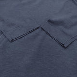 45R/45rpm 天竺のビッグスリットTシャツ ワイド コットン Ｔシャツ カットソー ネイビー レディース フォーティーファイブアールピーエム【中古】6-0814M♪