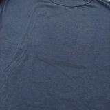 45R/45rpm 天竺のビッグスリットTシャツ ワイド コットン Ｔシャツ カットソー ネイビー レディース フォーティーファイブアールピーエム【中古】6-0814M♪