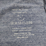 45R/45rpm 天竺のビッグスリットTシャツ（トップ）ワイド コットン Ｔシャツ カットソー ブルー レディース フォーティーファイブアールピーエム【中古】6-0814M♪