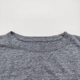 45R/45rpm 天竺のビッグスリットTシャツ（トップ）ワイド コットン Ｔシャツ カットソー ブルー レディース フォーティーファイブアールピーエム【中古】6-0814M♪