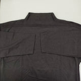 45R/45rpm 天竺の908馬モック コットンカットソー 長袖Ｔシャツ カットソー ロンＴ ブラック レディース フォーティーファイブアールピーエム【中古】6-0814M♪