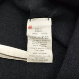 45R/45rpm クルーネックウールニット 配色 柄 セーター ニット ネイビー ブラウン レディース フォーティーファイブアールピーエム【中古】6-0814T♪