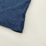45R/45rpm リネンのビッグTシャツ インディゴ ワイド Ｔシャツ カットソー ブルー レディース フォーティーファイブアールピーエム【中古】6-0814M♪