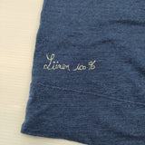 45R/45rpm リネンのビッグTシャツ インディゴ ワイド Ｔシャツ カットソー ブルー レディース フォーティーファイブアールピーエム【中古】6-0814M♪