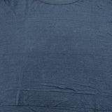 45R/45rpm リネンのビッグTシャツ インディゴ ワイド Ｔシャツ カットソー ブルー レディース フォーティーファイブアールピーエム【中古】6-0814M♪